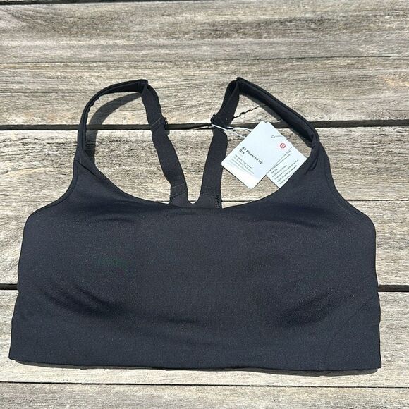 Lululemon All Powered Up Bra 32D Medium Support sports bra black‎ NWT - Picture 5 of 8